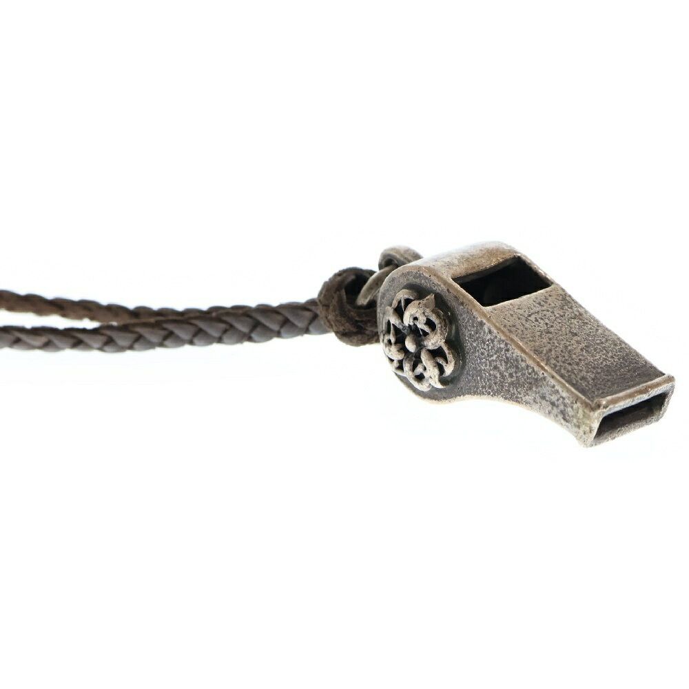 Chrome Hearts CHROME HEARTS SILVER CELTIC WHISTLE PENDANT BRAID NECKLACE Size ONE SIZE - 8 Thumbnail