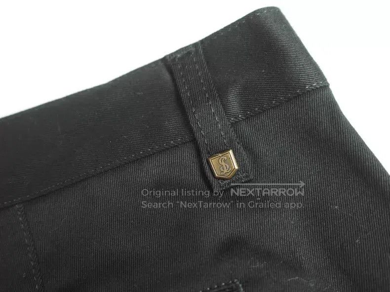 Saint Laurent Paris Saint Laurent Paris Black Slim Fit Cotton Pants Size US 33 - 5 Thumbnail