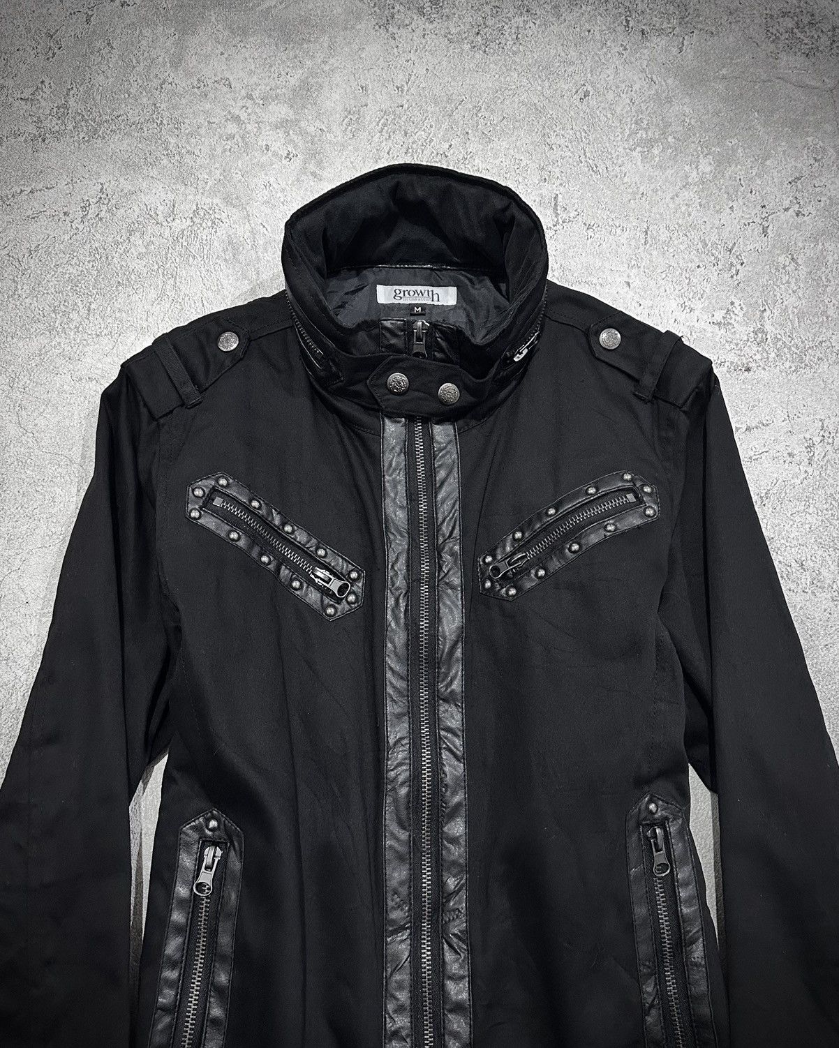 Japanese Brand Growth In The Attic Riders Jacket Kmrii Backlash Style Size US M / EU 48-50 / 2 - 2 Thumbnail