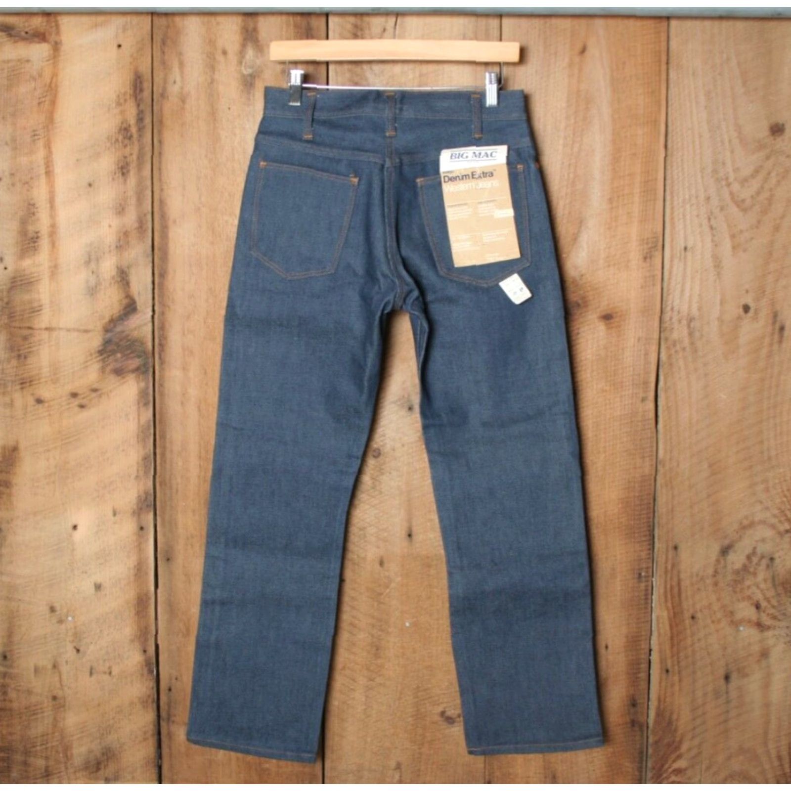 Vintage VINTAGE BIG MAC Indigo 14+ oz. Denim Extra Straight Leg Blue Jeans Sz. 29x29 Size US 29 - 2 Thumbnail