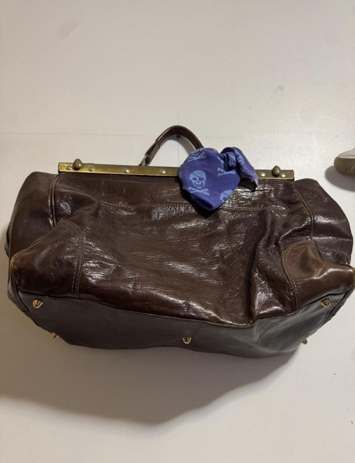 Vintage Vintage dark brown leather doctor bag Size ONE SIZE - 5 Thumbnail