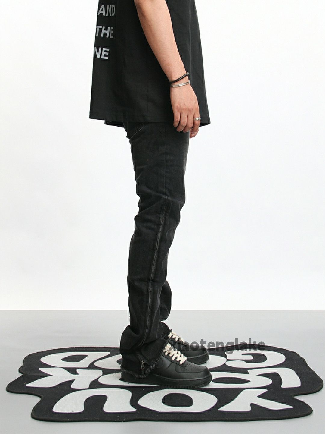 Jean × Vintage washed faded zipper utility punk grunge bootcut jeans Size US 32 / EU 48 - 5 Thumbnail