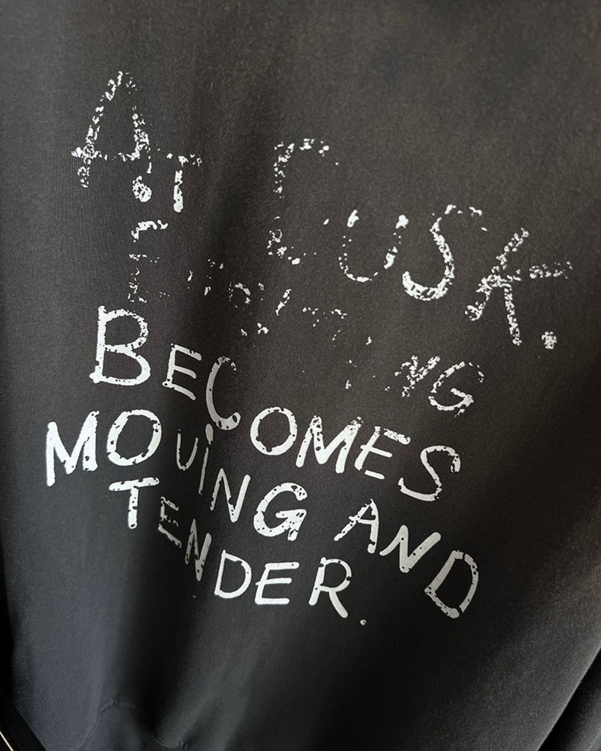 Japanese Brand × Vintage Retro punk washed faded letters hoodie Size US M / EU 48-50 / 2 - 6 Thumbnail
