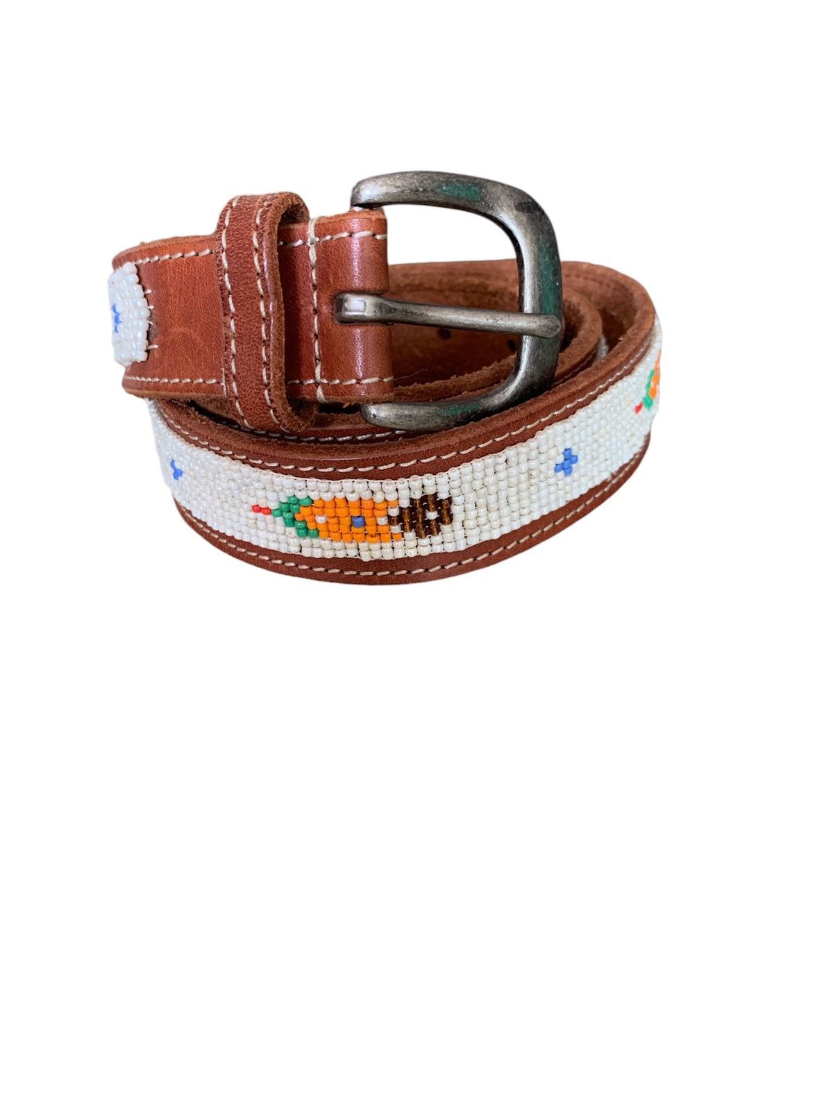 Vintage Vintage leather belt Size ONE SIZE - 1 Thumbnail