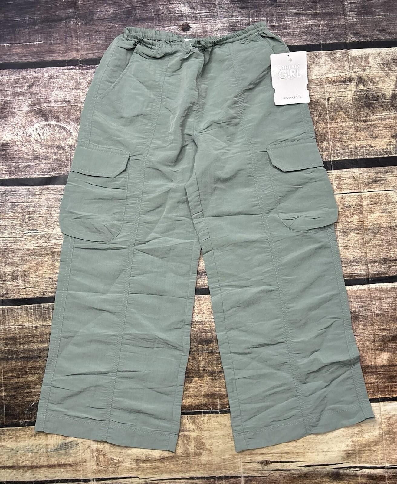 Other Athleta Girl Pants Girls Small 7 Woven Wide Leg Cargo Nylon Size ONE SIZE - 1 Thumbnail