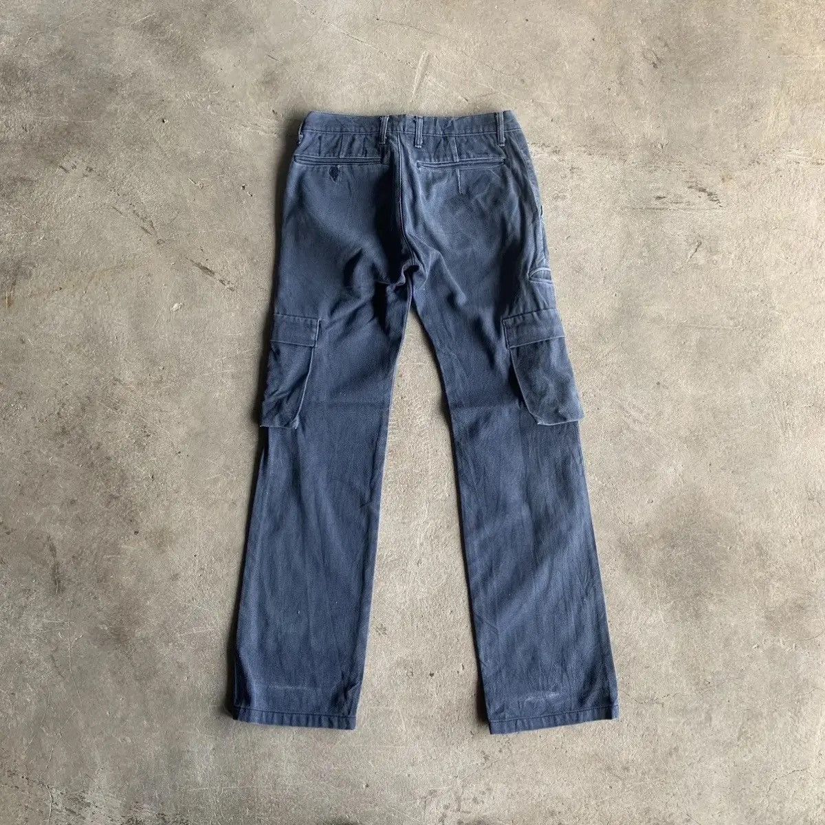 CABANE de ZUCCa HOT ITEM 💥Zucca Travail Duck Canvas Trouser Navy Cargo Pants Size US 29 - 12 Thumbnail