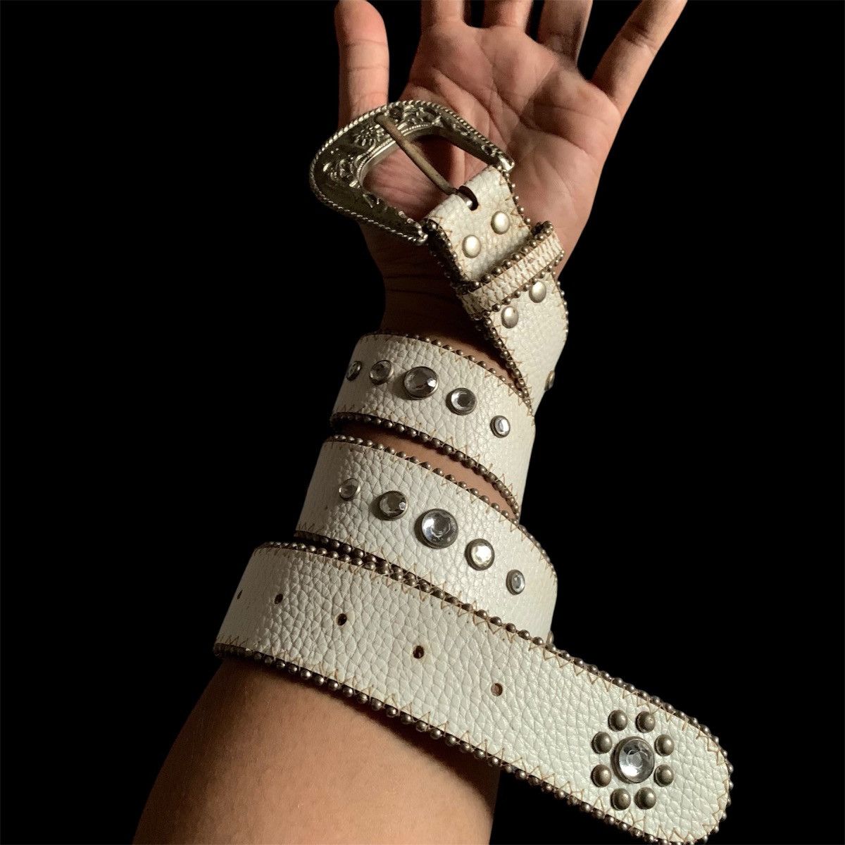 If Six Was Nine × Japanese Brand × KMRii Studded leather belt Size ONE SIZE - 2 Thumbnail