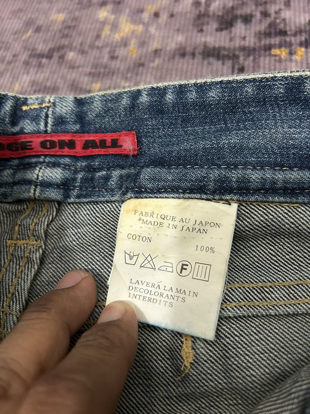 If Six Was Nine Vintage Edge Rupert Multi Pocket Flare Jeans Size US 29 - 14 Thumbnail