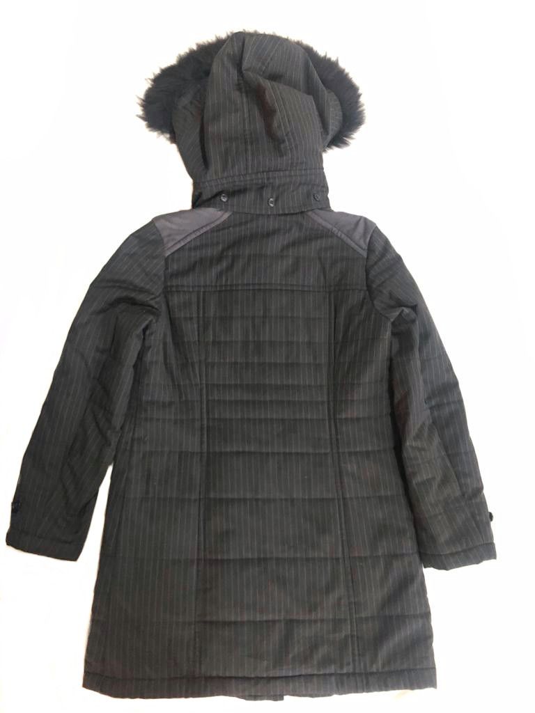 If Six Was Nine × Japanese Brand × Le Grande Bleu (L.G.B.) DMUR Hickory Racoon Hooded Fur Puffer Parkas Size S / US 4 / IT 40 - 2 Thumbnail