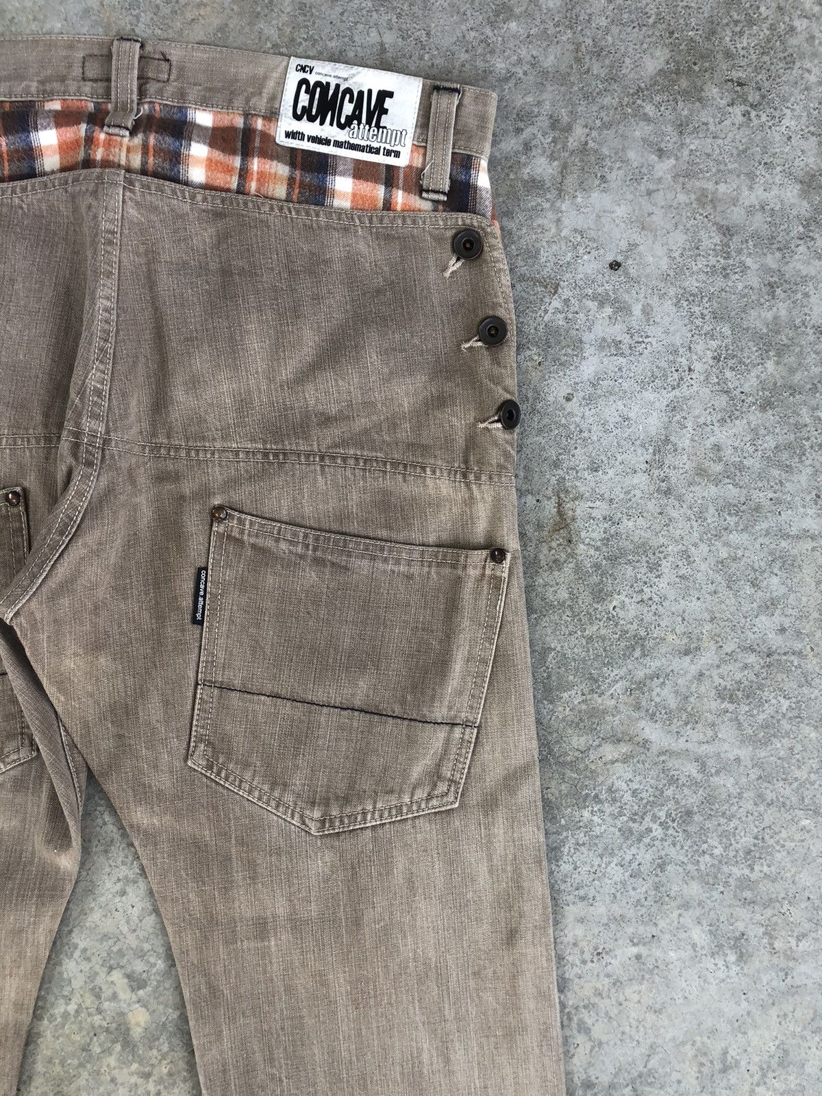 Japanese Brand Japanese Concave attempt Distressed Jeans Size US 33 - 11 Thumbnail