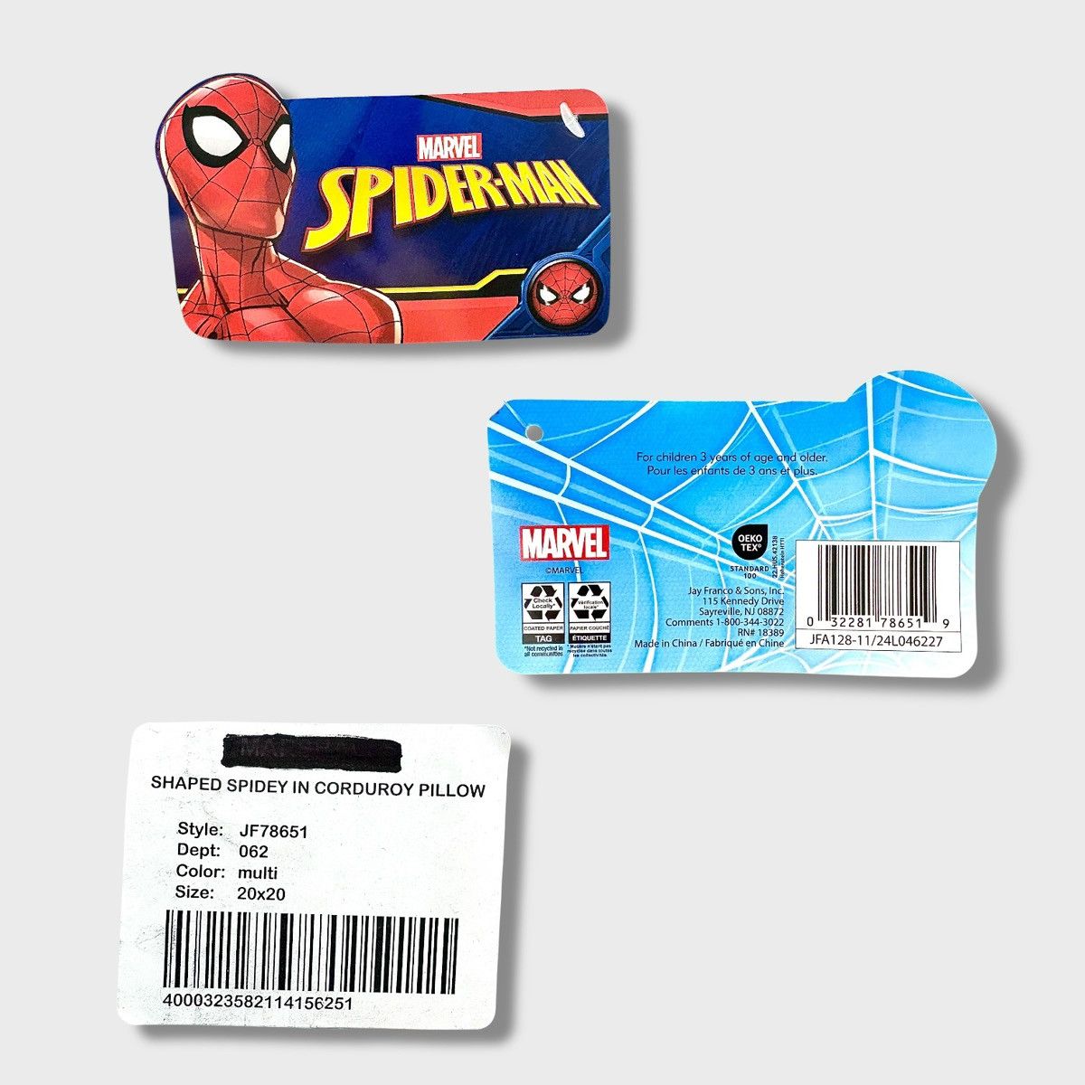 Marvel Comics Marvel Spiderman Collectable Corduroy Large Pillow 19”x17”x7 Size ONE SIZE - 12 Thumbnail