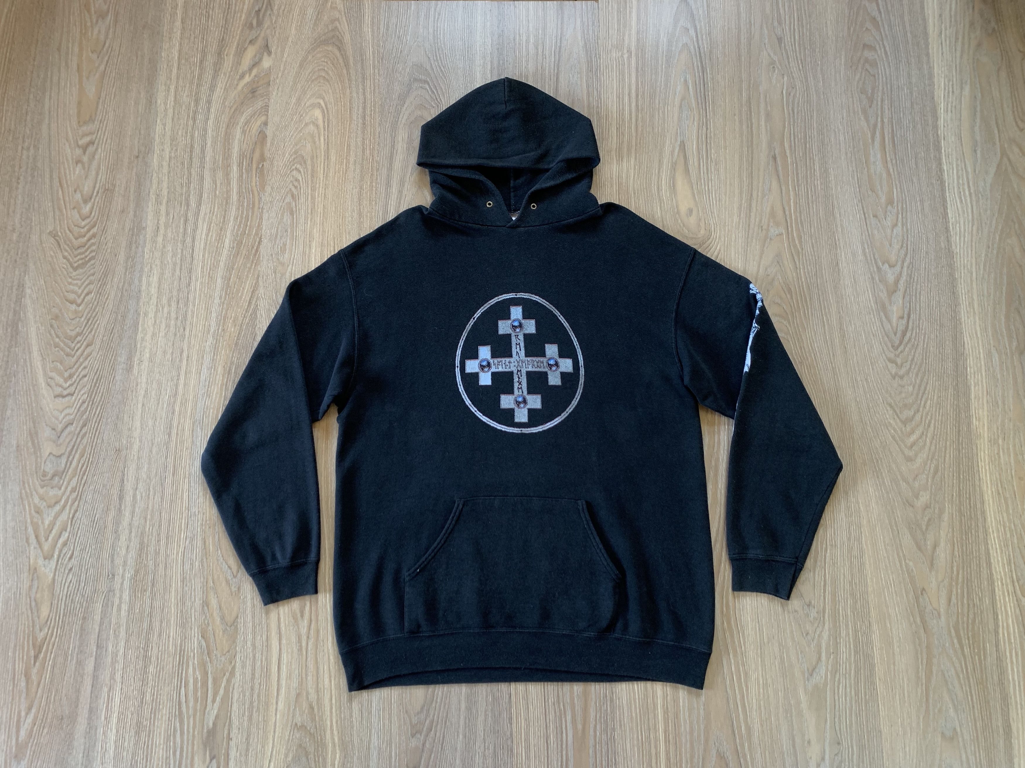Fruit Of The Loom × Vintage Vintage Bete Noire Black Cotton Hoodie Size US XL / EU 56 / 4 - 1 Thumbnail