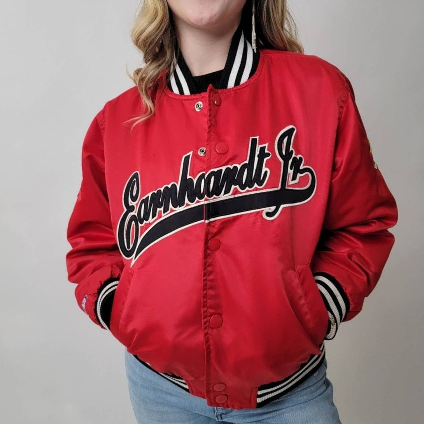 Chase Authentics Rare Y2k Dale Earnhardt Jr. #8 Nascar Racing Jacket - M Size US M / EU 48-50 / 2 - 4 Thumbnail