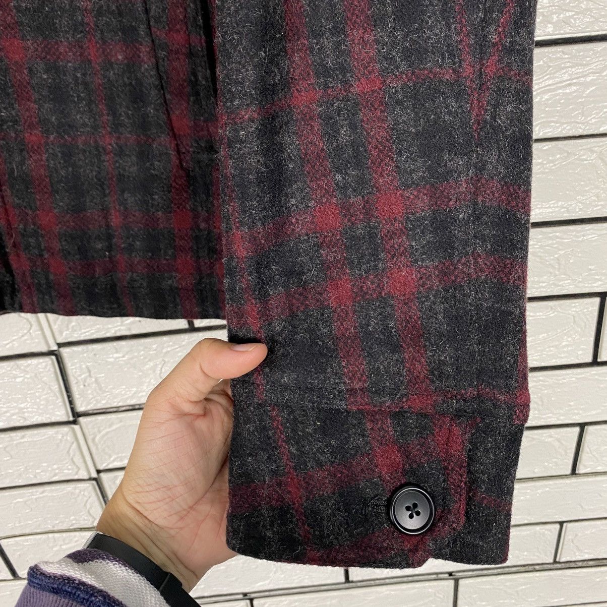 Japanese Brand 📌Vintage Wool Bomber Jacket Male & Co Tartan Issey Miyake Size US L / EU 52-54 / 3 - 17 Thumbnail