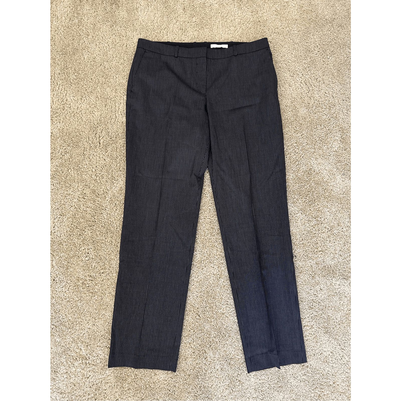 Hugo Boss Hugo Boss Virgin Wool Black White Stripe Pants, Sz 8 MP $278 Size 30" / US 8 / IT 44 - 1 Thumbnail