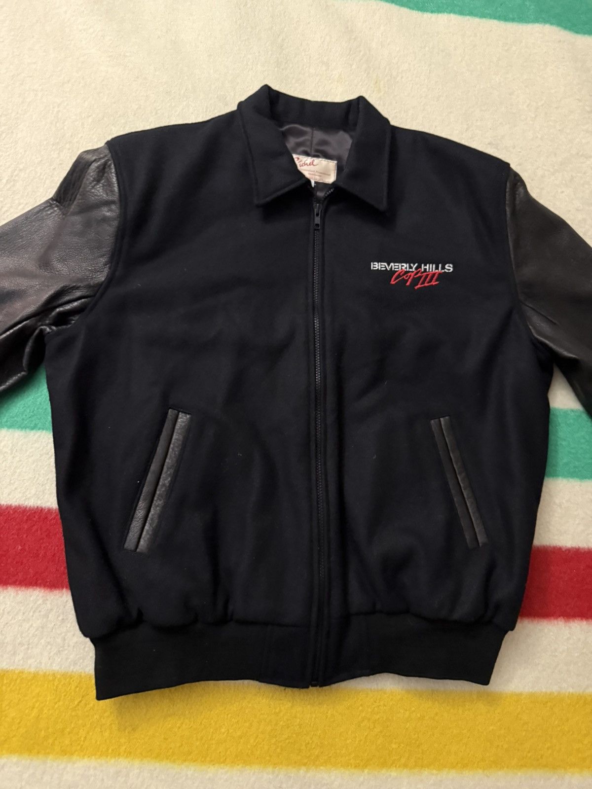 Vintage 90s 1994 Beverly Hills Cop 3 Eddie Murphy Varsity Jacket XL Size US XL / EU 56 / 4 - 4 Thumbnail