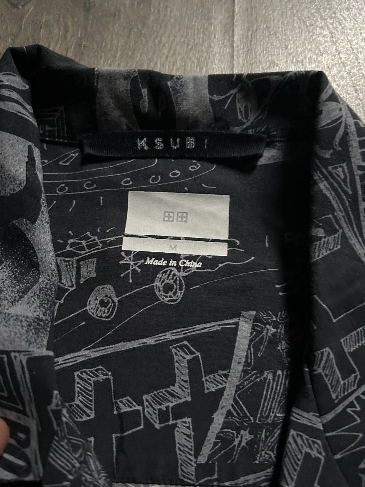 Designer × Ksubi Ksubi ( black mesh up resort ss button up) Size US M / EU 48-50 / 2 - 2 Thumbnail