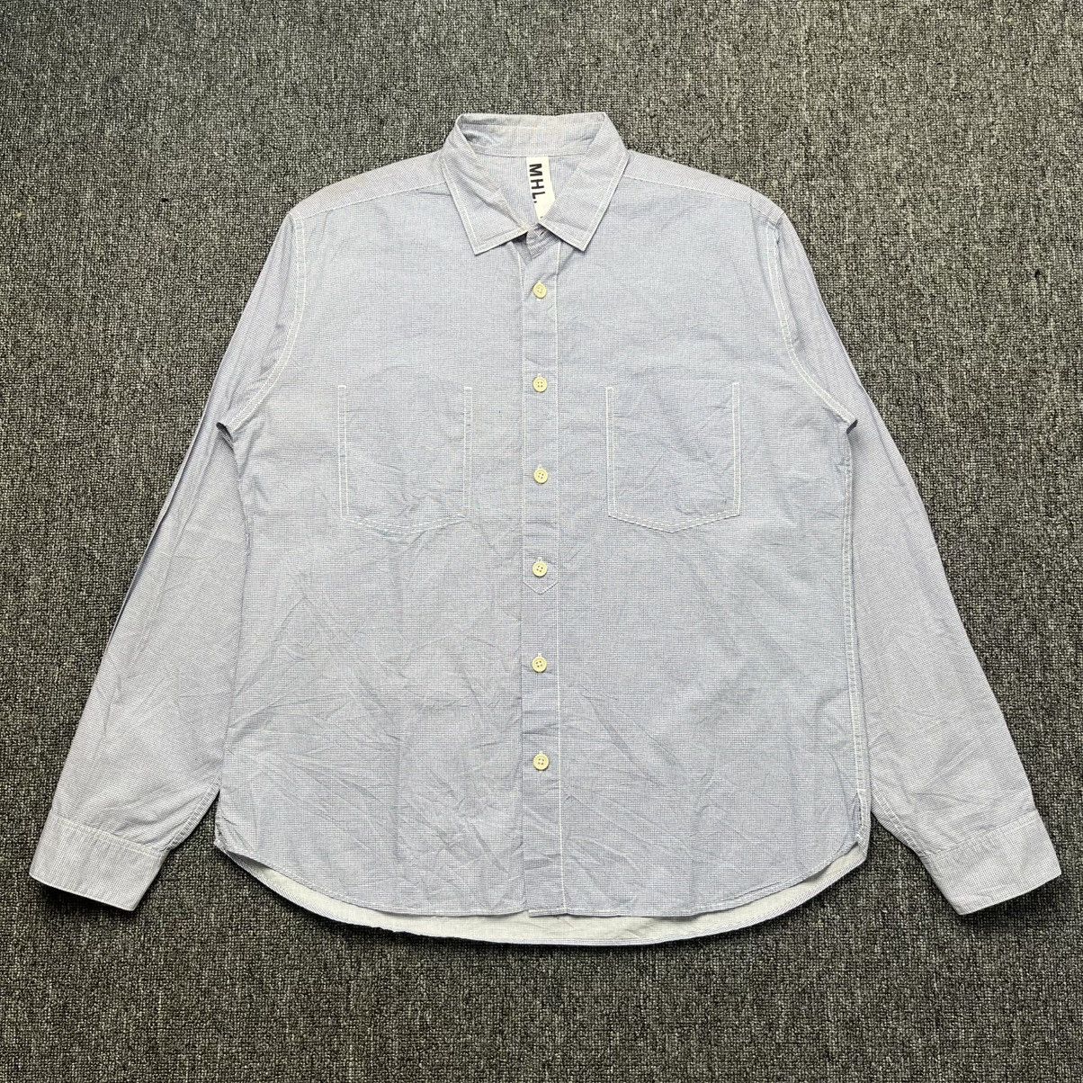 Margaret Howell MHL margaret howell plaid check longsleeve shirt button Size US L / EU 52-54 / 3 - 1 Thumbnail