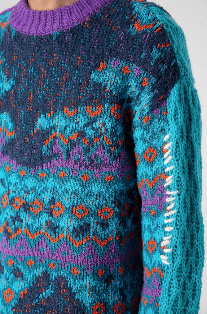 Andersson Bell $455 Andersson Bell River Jacquard Crewneck Sweater Size US S / EU 44-46 / 1 - 3 Thumbnail