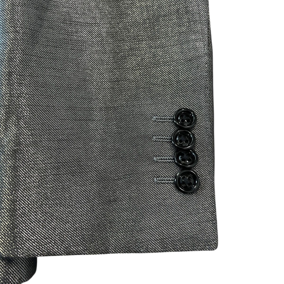 Dolce & Gabbana DOLCE&GABBANA 2007AW Metallic Peak Lapel Silk-Blend Jacket Size 44S - 5 Thumbnail