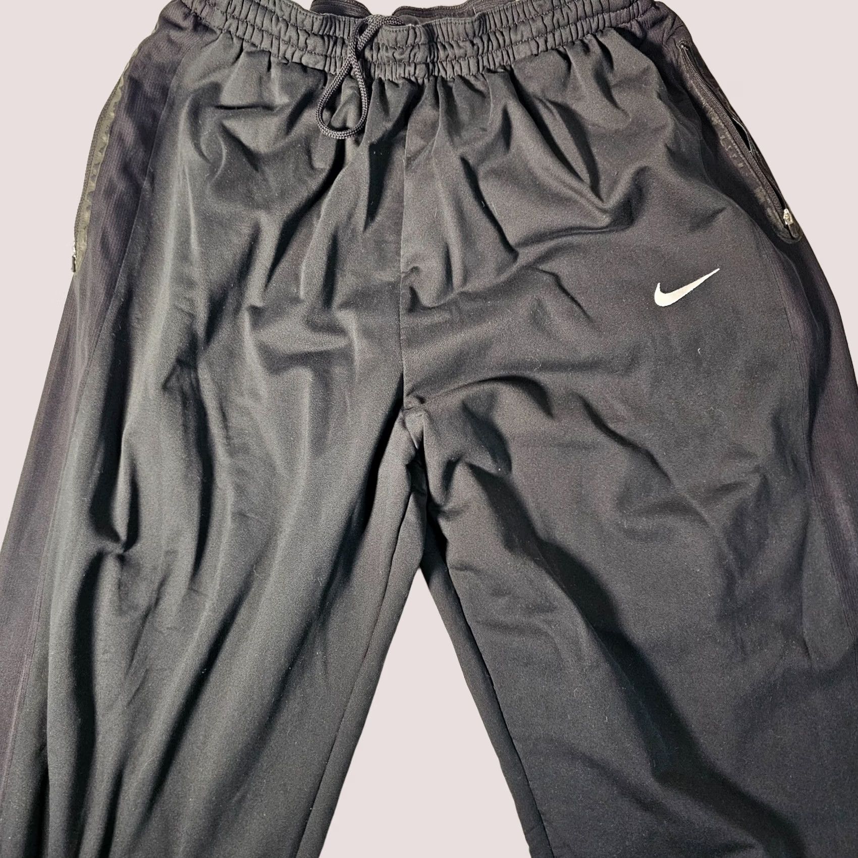 Nike Nike Basketball Track Pants Men XL Black DRI-FIT Baggy Straight 31" Inseam Pockets Moisture Wicking Quick Dry Size US 36 / EU 52 - 1 Thumbnail