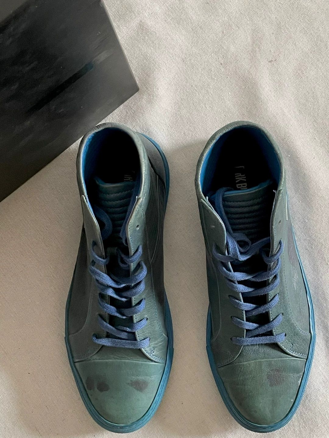 Dirk Bikkembergs Dirk Bikkembergs Emerald Green Distressed Sneaker 40 Size US 7 / EU 40 - 5 Thumbnail