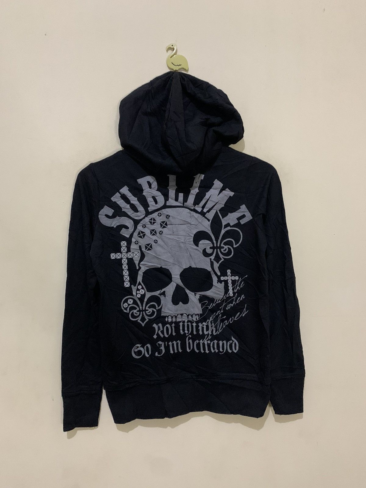 image of Hysteric Glamour x If Six Was Nine Need Gonevintage Hoodie Ghost In Harlem Skull Sublime in Black (