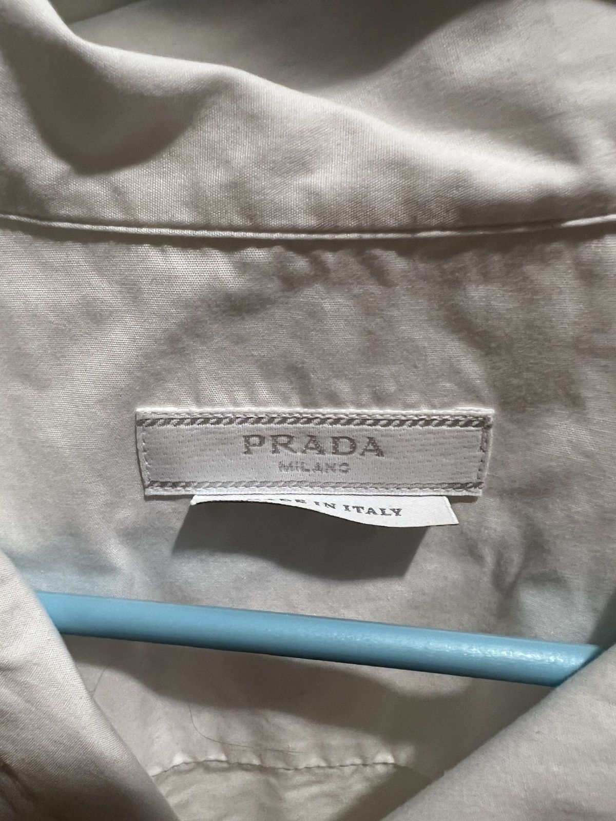 Prada White camp collar shirt Size US L / EU 52-54 / 3 - 2 Thumbnail