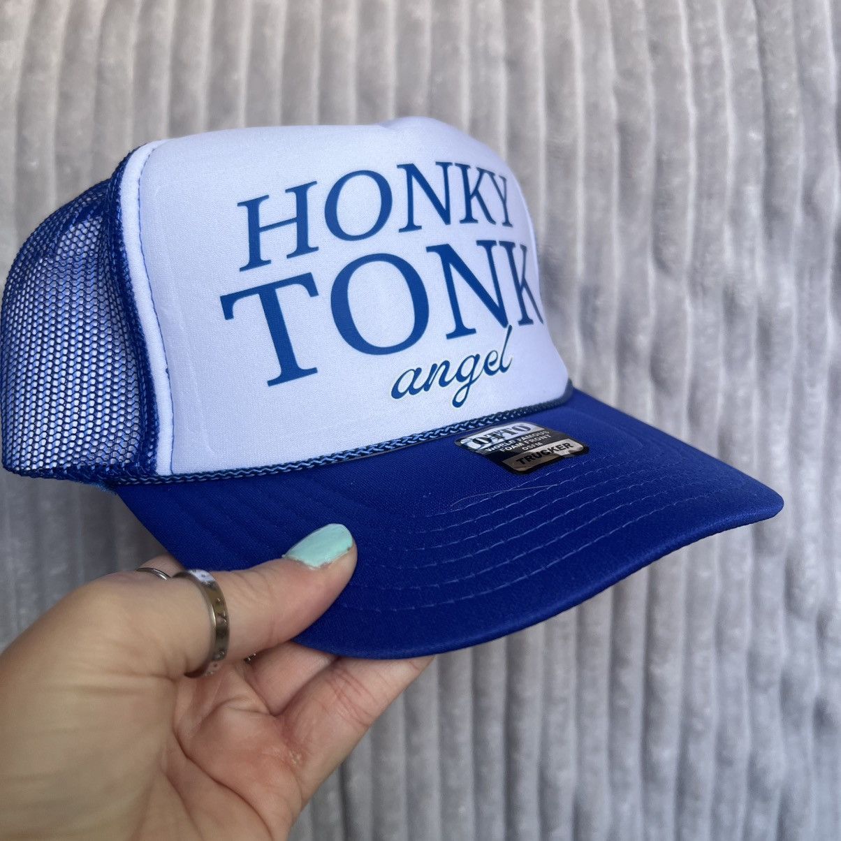 Otto Honky Tonk angel country western trucker hat Size ONE SIZE - 2 Thumbnail