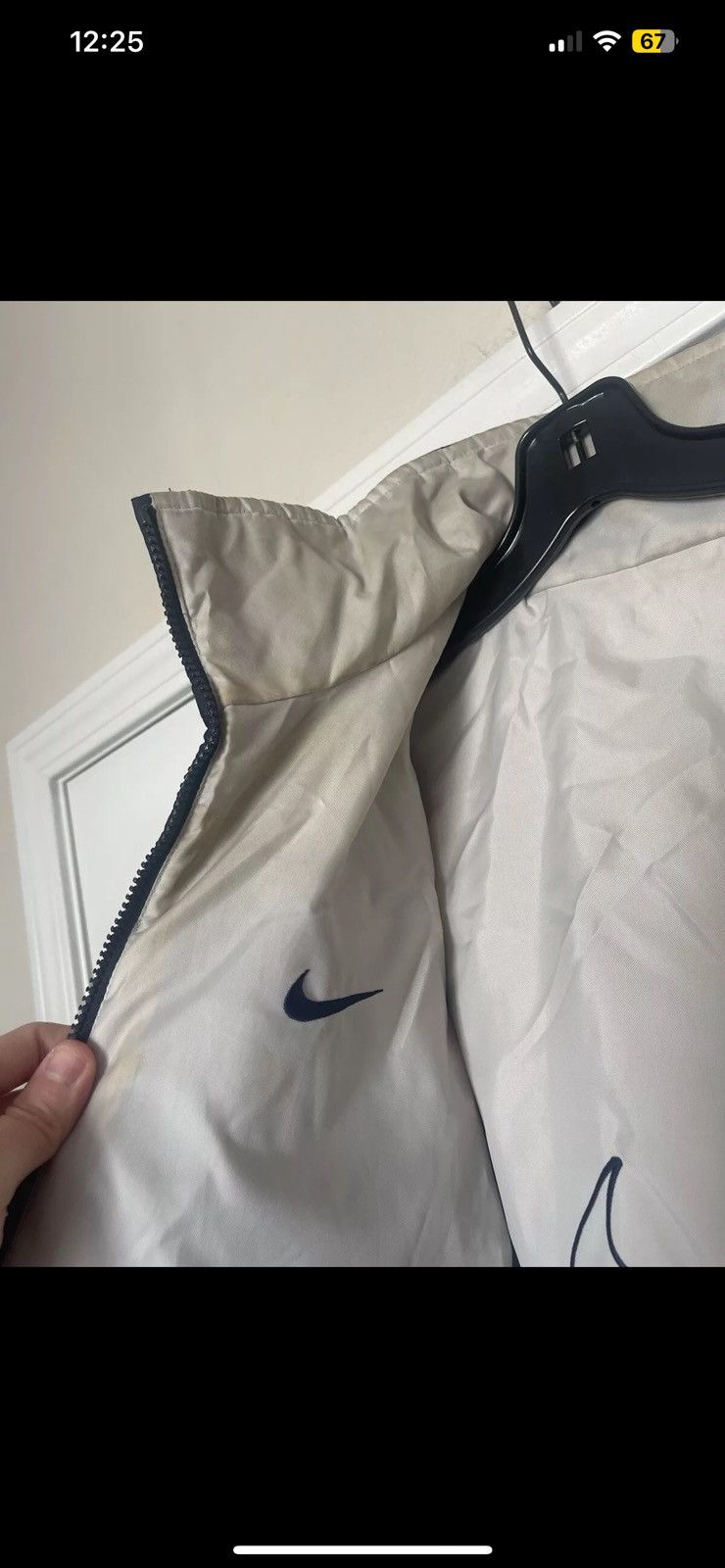 Nike × Vintage NIKE REVERSIBLE PUFFER JACKET NAVY AND GRAY. MENS SZ MEDIUM. Size US M / EU 48-50 / 2 - 12 Thumbnail