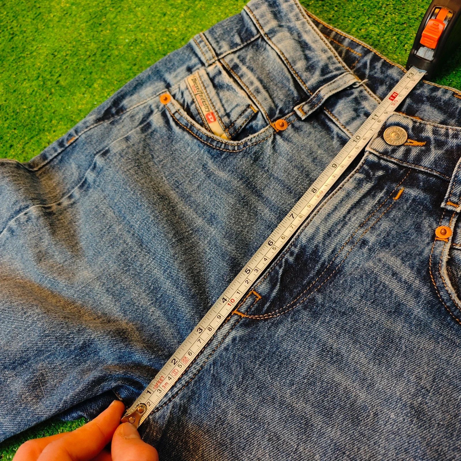 Diesel Diesel Jeans Womens 25 Blue straight zip fly high rise Size 25" / US 0 / IT 36 - 13 Thumbnail