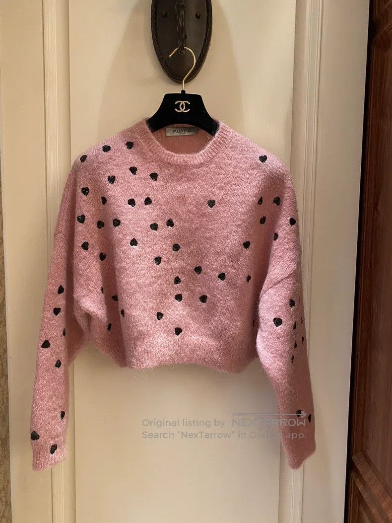 Valentino Peach heart sweater