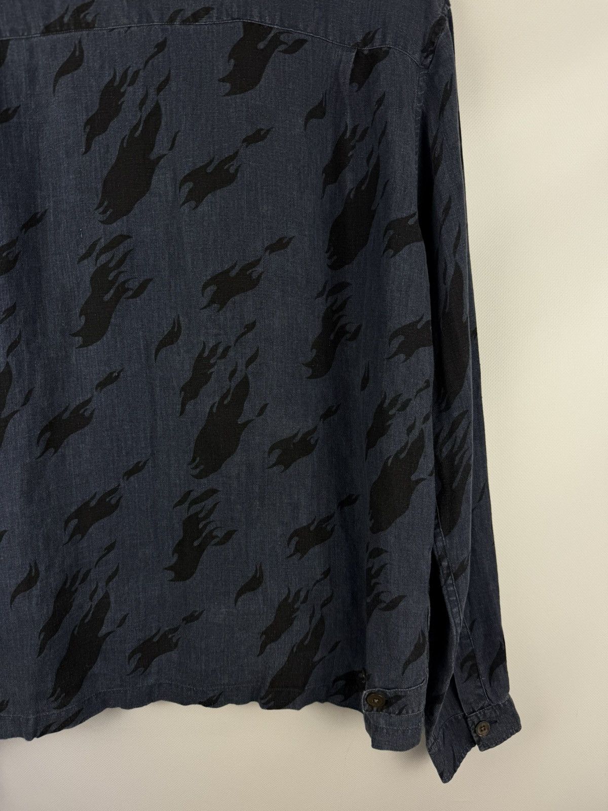 Our Legacy Our Legacy Men’s Full Zip Patterned Linen Overshirt Jacket Size US L / EU 52-54 / 3 - 15 Thumbnail
