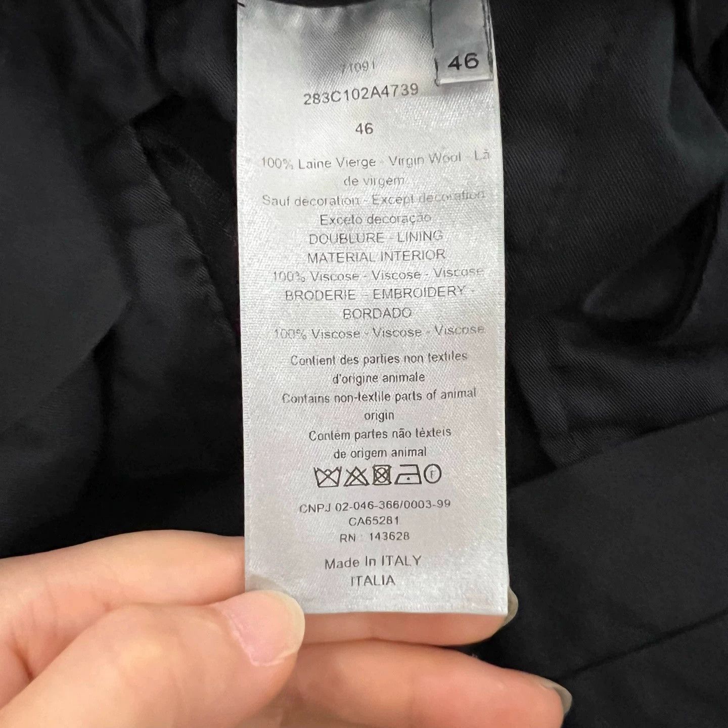 Dior Dior Black Elastic Waist Trousers Size US 30 / EU 46 - 4 Thumbnail
