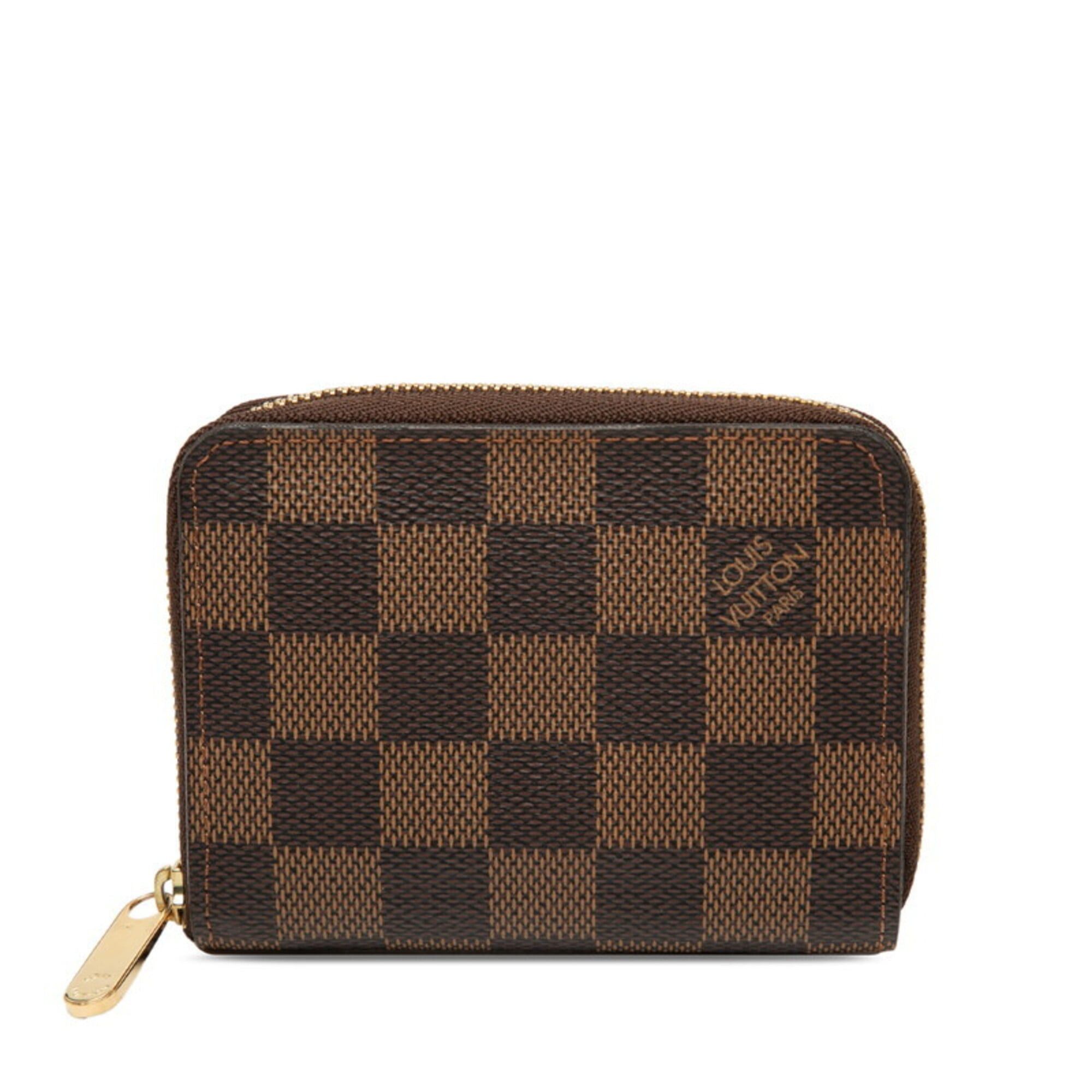 Louis Vuitton Louis Vuitton Damier Zippy Coin Purse Wallet/Coin Case, Small Purse, N63070, Brown Leather, Women's, LOUIS VUITTON Size ONE SIZE - 1 Thumbnail