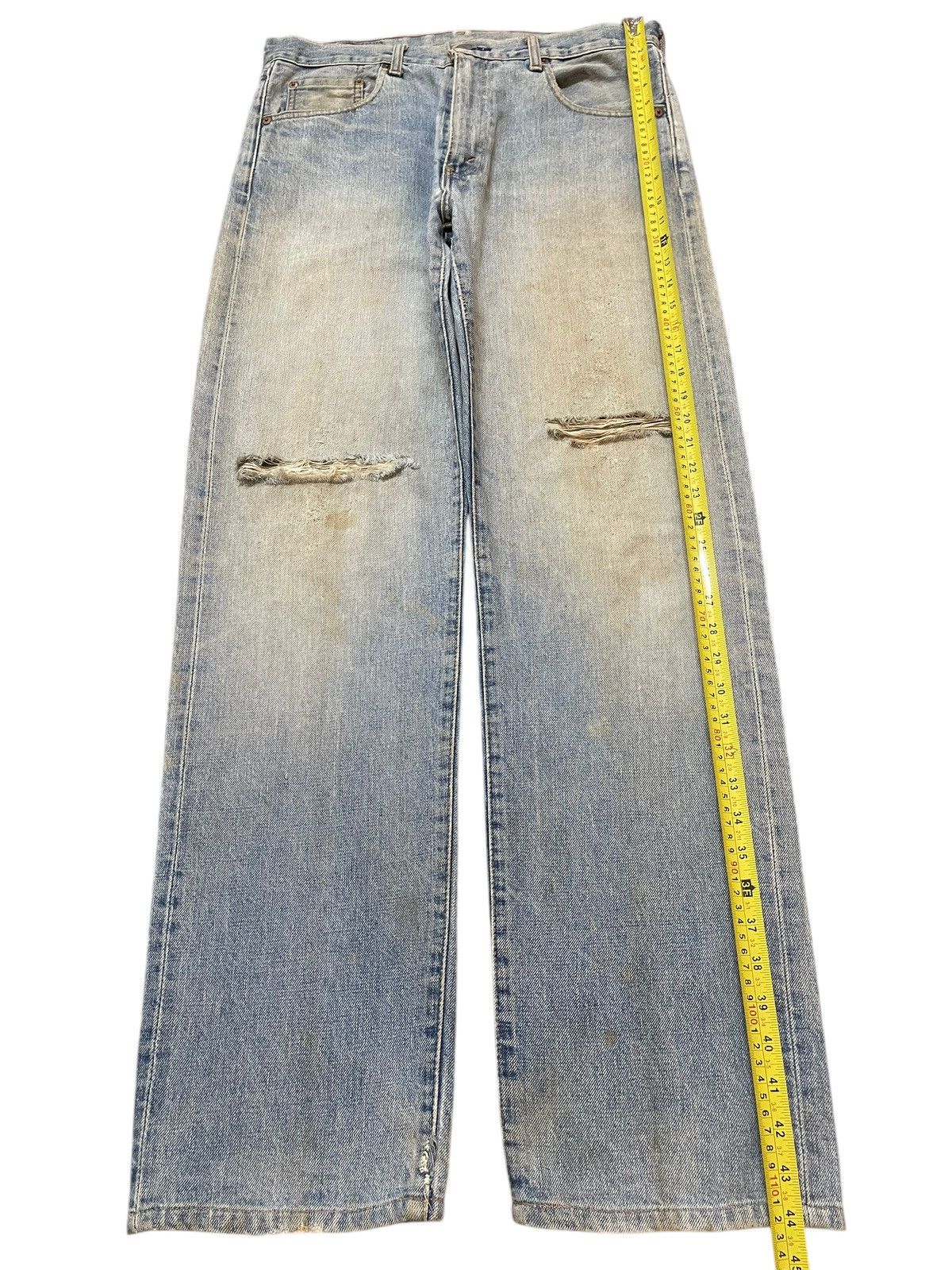 Levi's Vintage 80s Levis 502 Mud Wash Distressed Relaxed Straight Size US 33 - 13 Thumbnail
