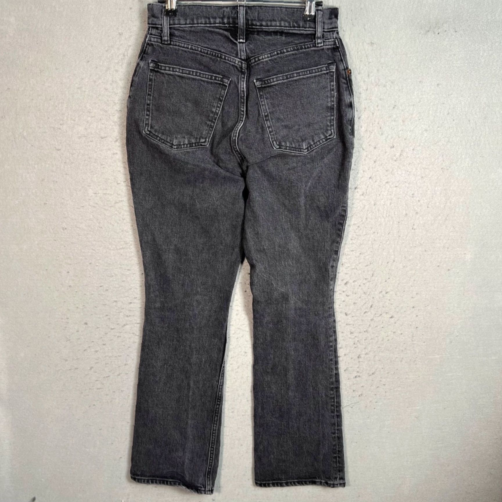 Abercrombie & Fitch VINTAGE Abercrombie & Fitch Womens 26 Jeans Flared High Rise Black Denim 5-Pocket Stretch Size 26" / US 2 / IT 38 - 2 Thumbnail