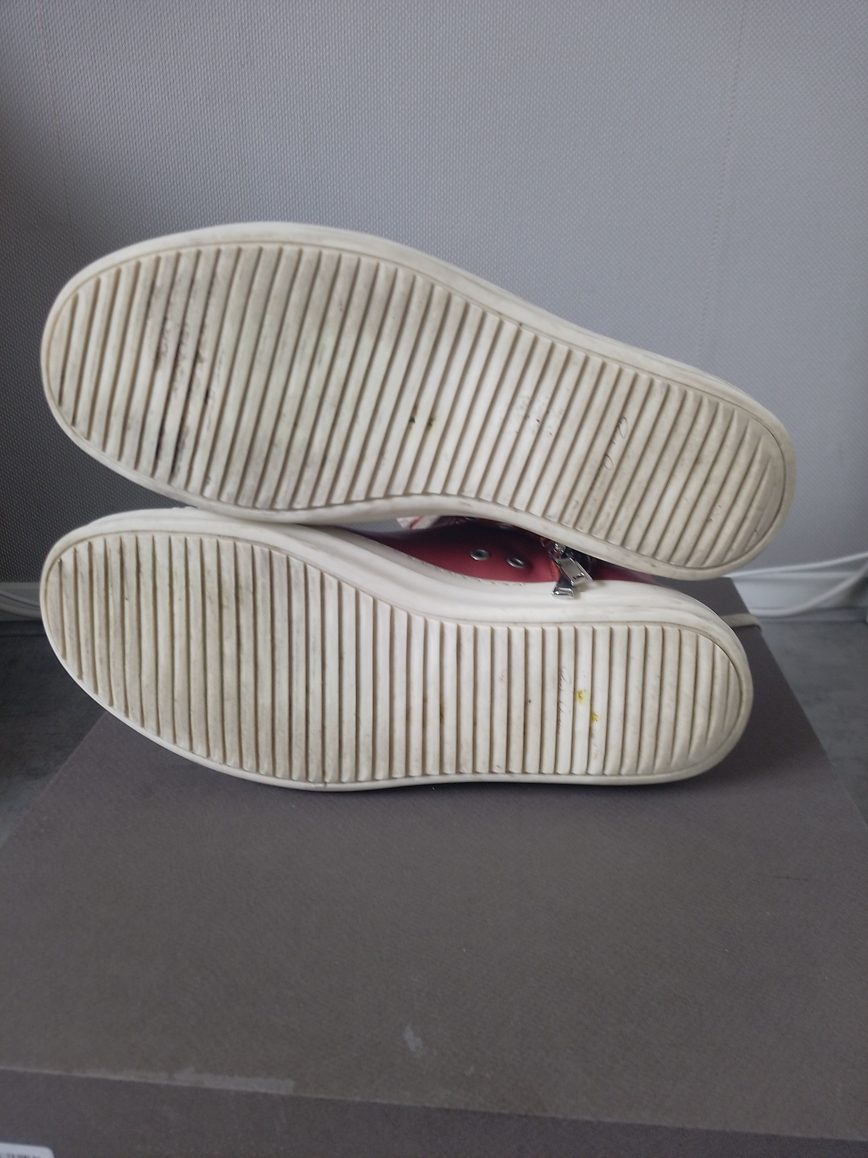 Rick Owens Carnelian Red Ramones Size US 10 / EU 43 - 9 Thumbnail