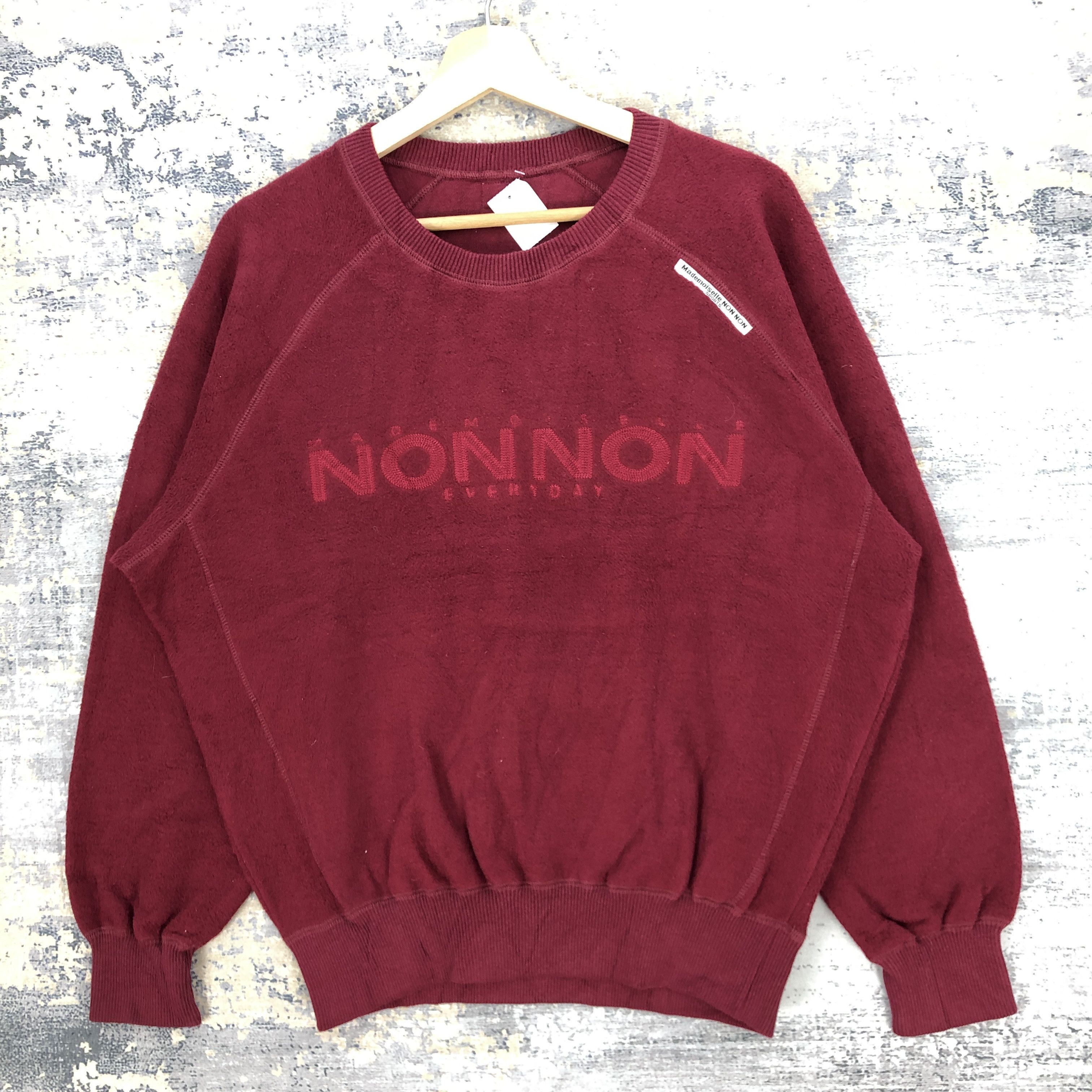 Japanese Brand Vintage Mademoiselle Non Non Sweatshirt Japanese Sweater Size US XL / EU 56 / 4 - 1 Thumbnail