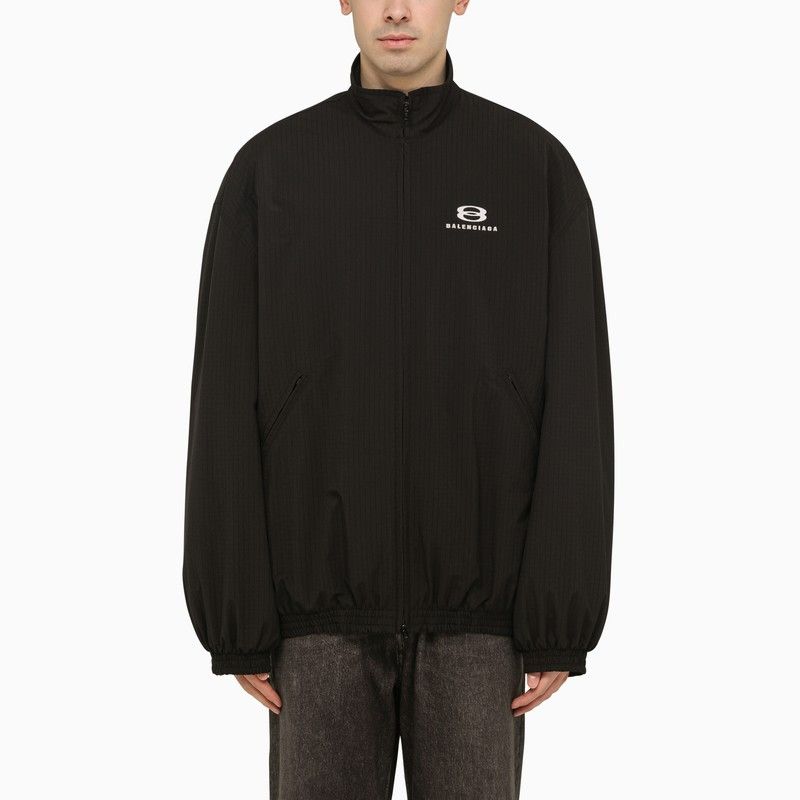 image of Balenciaga Cocoon Kick Unity Sports Icon Lightweight Jacket Black Size 1, Men's