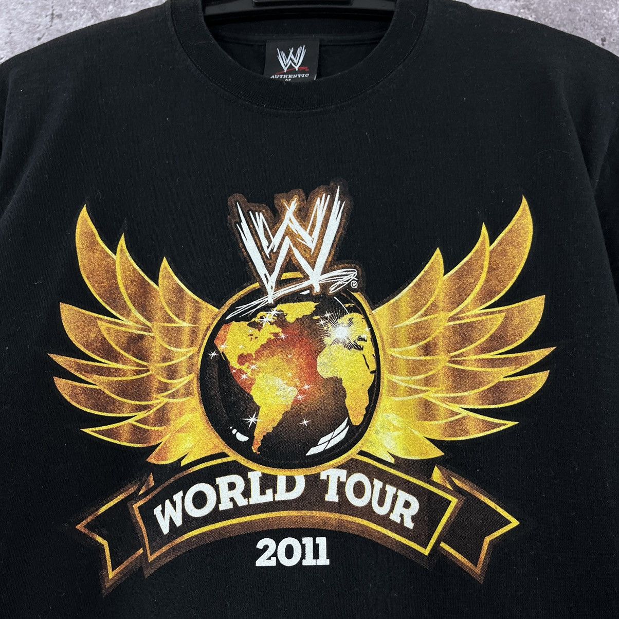 Other WWE World Tour 2011 T-Shirt Double Big Logo Black Size M Size US M / EU 48-50 / 2 - 3 Thumbnail