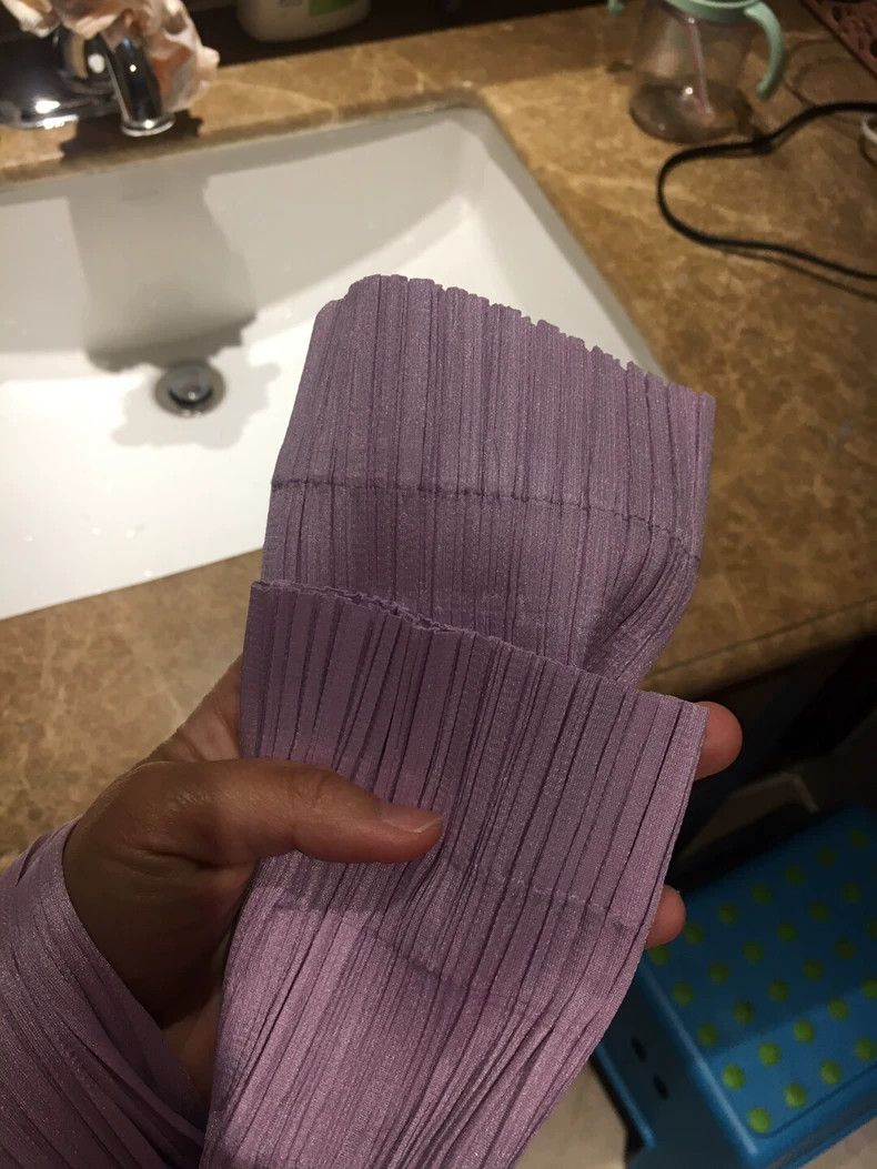 Issey Miyake Issey Miyake size:3 A light purple pleated zipper cardigan Size S / US 4 / IT 40 - 7 Thumbnail