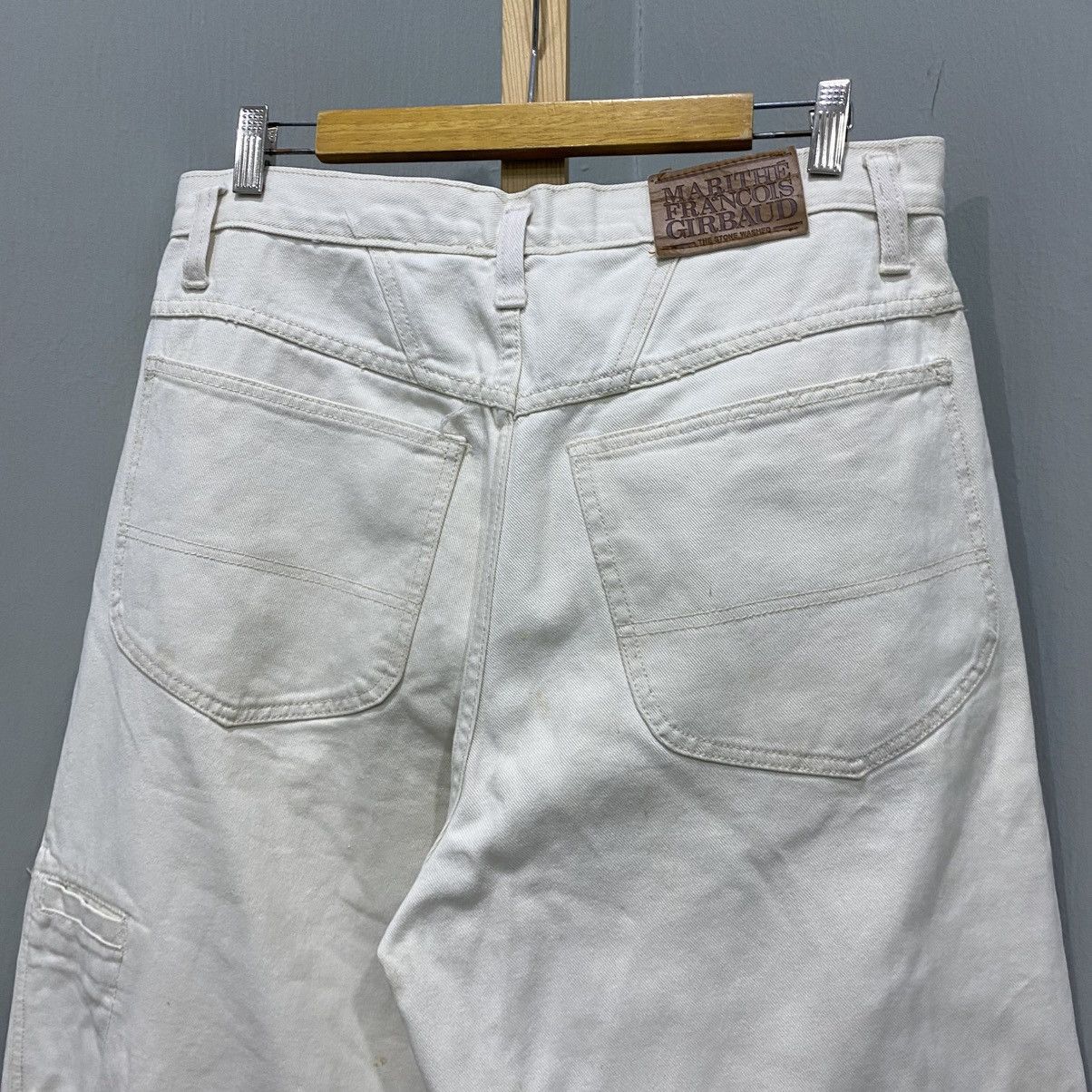 Marithe + Francois Girbaud Vintage Marithé François Girbaud White Wide Leg Baggy Jeans Size US 32 / EU 48 - 11 Thumbnail