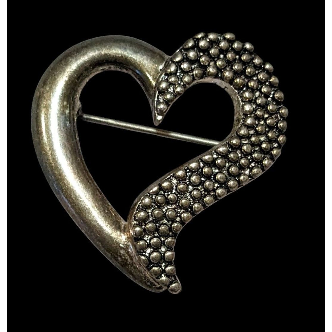 Other Vintage Premier Designs Silver Tone Open Heart Brooch Size ONE SIZE - 2 Thumbnail