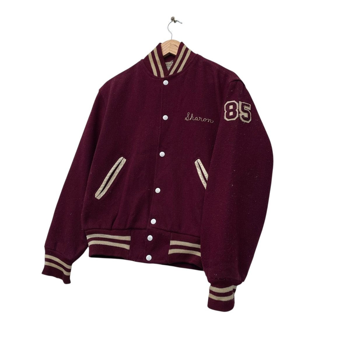 Vintage 💥Vintage Varsity Wool Jacket Made In Usa Size US S / EU 44-46 / 1 - 4 Thumbnail