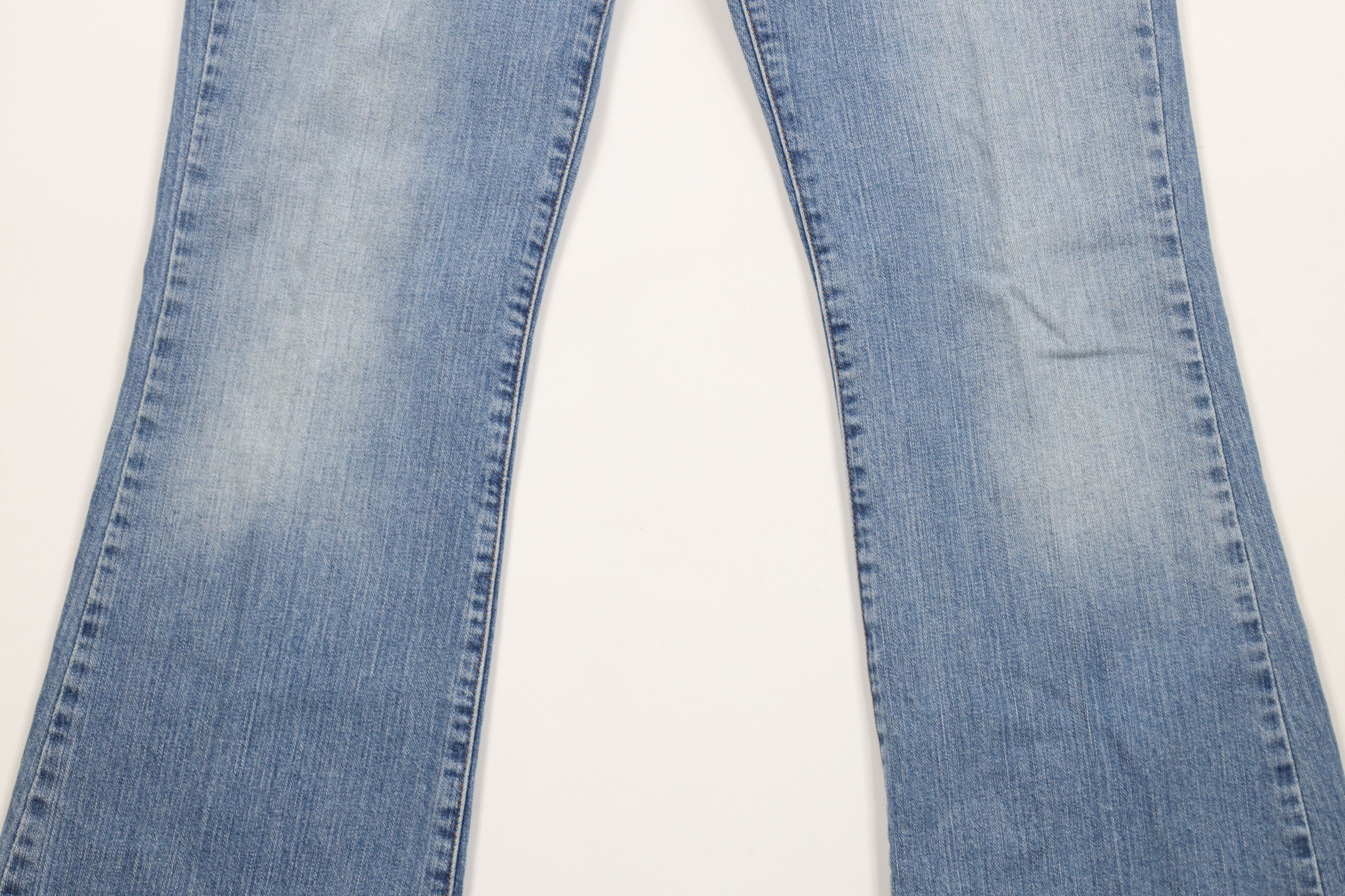 Lucky Brand × Vintage Vintage 90s Y2K Lucky Brand Flared Babydoll Denim Jeans USA Size 32" / US 10 / IT 46 - 3 Thumbnail