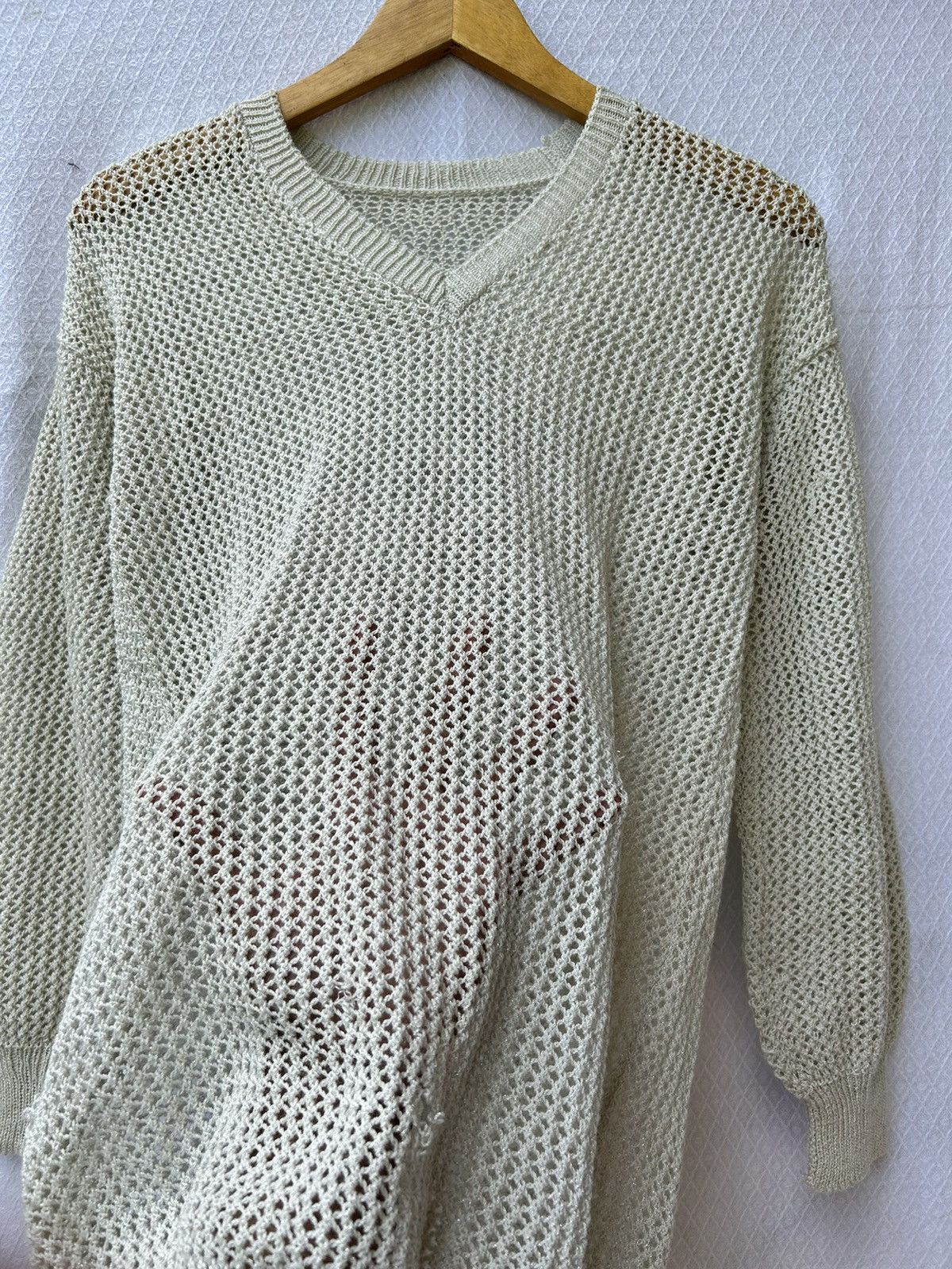 Issey Miyake × Japanese Brand 💸BINDINGOFFER💸open knit style isseymiyake longsleeve Size US M / EU 48-50 / 2 - 3 Thumbnail