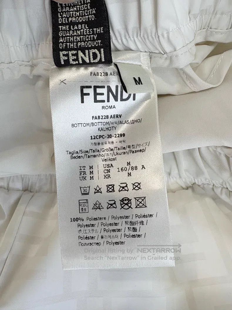 Fendi Fendi size M Monogram Full Logo Long Pants Size 26" / US 2 / IT 38 - 5 Thumbnail
