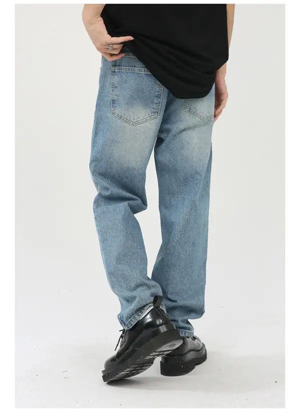 Japanese Brand VIBE Japanese retro straight casual distressed jeans Size US 32 / EU 48 - 6 Thumbnail