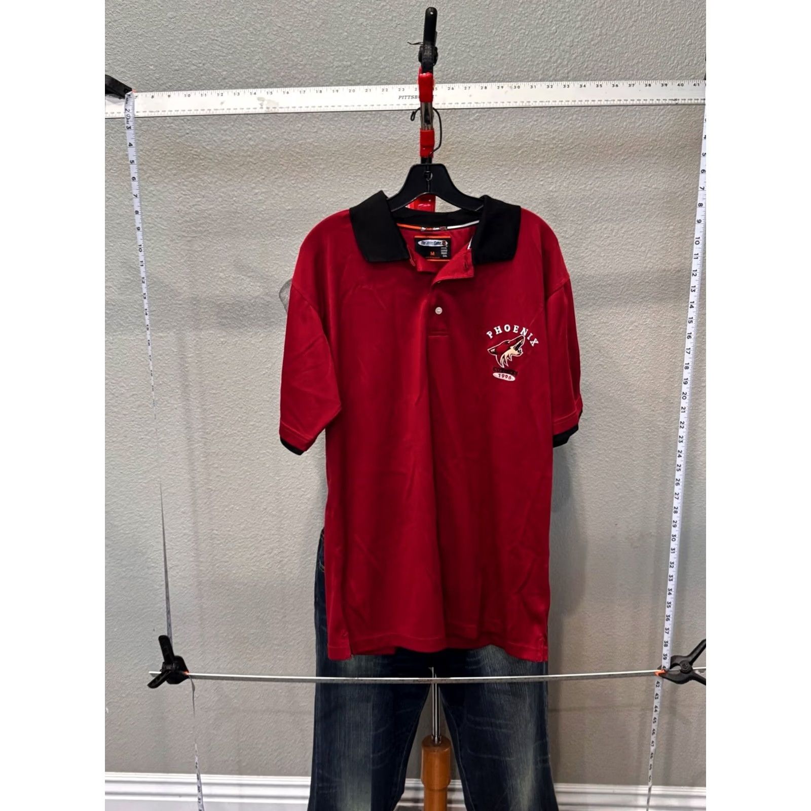 NHL NHL Phoenix Coyotes 1996 Hockey SHORT SLEEVE POLO SHIRT Medium M Size US M / EU 48-50 / 2 - 3 Thumbnail